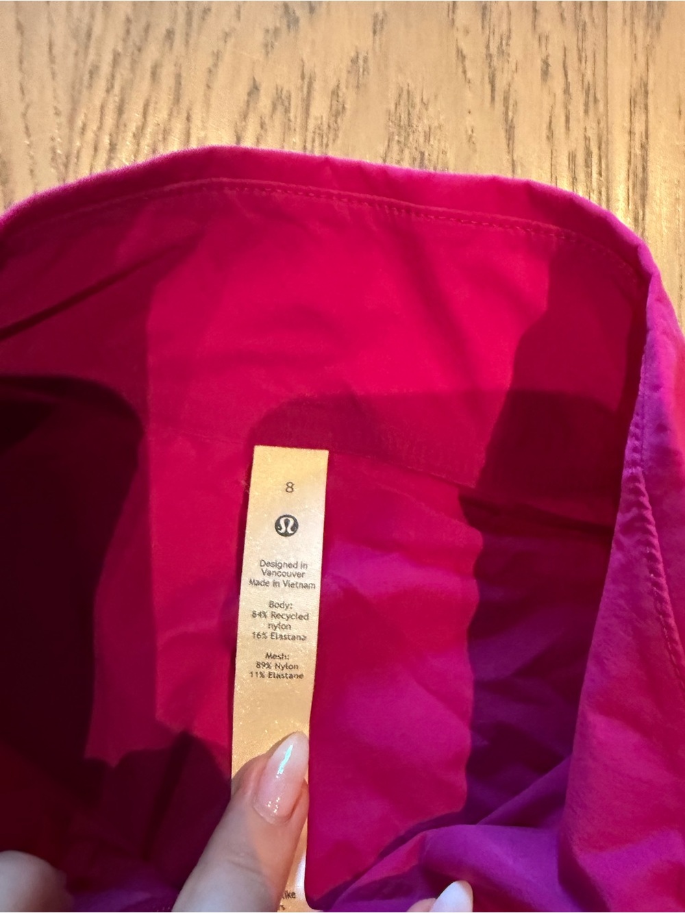 lululemon Fast and Free Windbreaker Ripened Raspberry - Picture 6 of 8